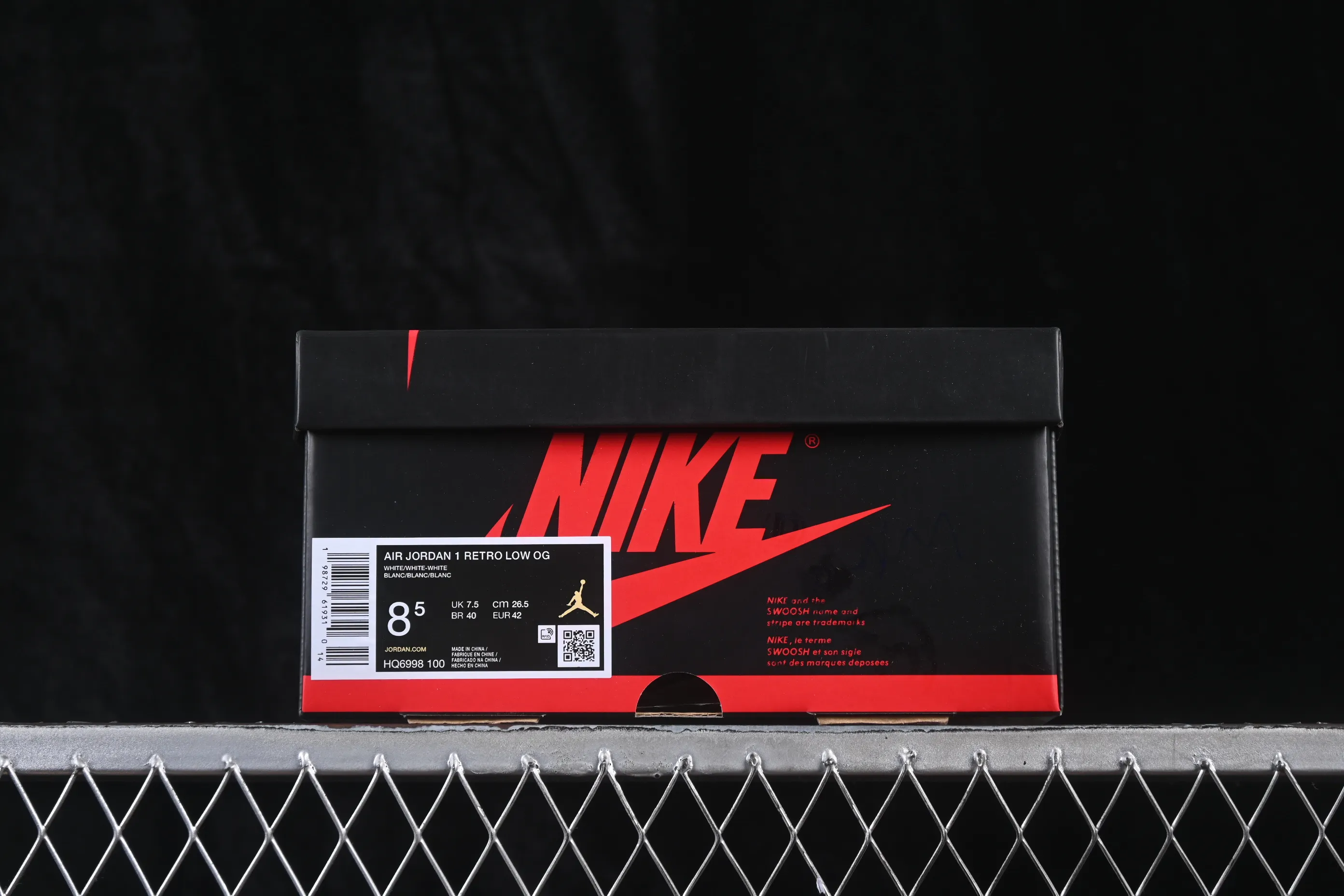 All categories Air Jordan Jordan series basketball shoes Air Jordan 1 Low Air Jordan 1 Retro Low OG "Sail and University Red" AJ1 Joe 1 rice white low-top retro culture basketball shoes HQ6998-100